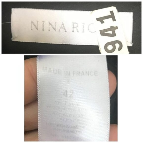 Vintage Nina Ricci Gray Wool Blend Jacket, Size 42 FR/M - Picture 3 of 14